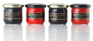 Capelin caviar, Capelin roes, Mallotus villosus, Capelin, Lodde, Lodna, Loðna, Capelan, Cpalán, Мойва / Mójva